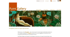 Desktop Screenshot of paintgallery.de
